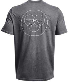 Under Armour Heren Under Armour UA CCC T-shirt met linkerborst in grijs