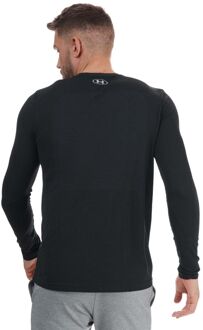 Under Armour Heren Under Armour UA Seamless T-shirt met lange mouwen in zwart