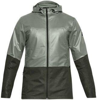 Under Armour Heren Unstoppable Jacket Windbreaker Swacket Track Top 1306456 492 - maat Kaki