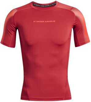 Under Armour HG Armour Novelty SS Compressieshirt Heren S Rood