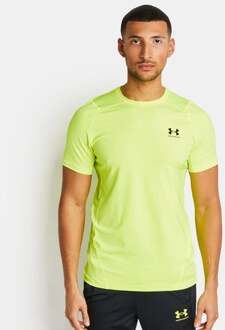 Under Armour Hg Fitted - Heren T-shirts Yellow - L