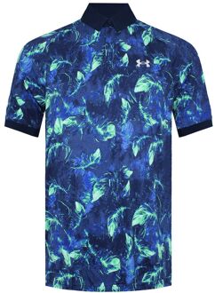 Under Armour Is-Chill BOF Heren Navy/Groen Poloshirt - L