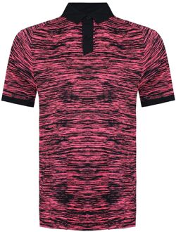 Under Armour Iso-Chill ABE Twist Heren Roze/Zwart Golf Poloshirt - maat