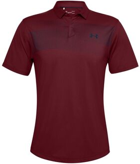 Under Armour Iso-Chill Heren Burgundy Chest Graphic Poloshirt Bourgogne - S
