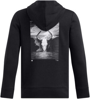 Under Armour Kinderen Project Rock Rival Hoodie (Zwart) - 7-8J / 122-128cm