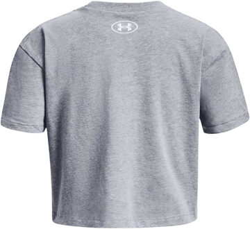 Under Armour Kinderen Sportstyle Crop Logo Korte Mouwen T-shirt (Grijs) - maat 13-14J / 158-164cm