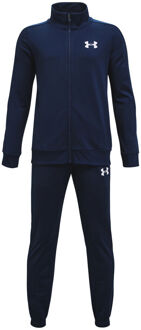 Under Armour Knit Trainingspak Jongens navy - wit - L