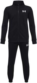 Under Armour Knit Trainingspak Jongens-Zwart,Wit - XL