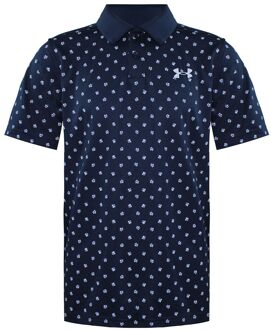 Under Armour Korte Mouw Poloshirt Blauw/Wit Kids Poppy 1364426 408 Veelkleurig