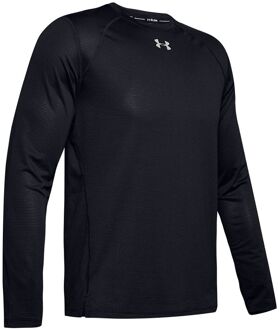 Under Armour Lange Mouw Crew Neck Zwart Heren Kwalificatie Top 1342930 001 - S