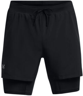 Under Armour Launch 5 Inch 2-in-1 Hardloopshorts Heren-Zwart - S,M,L,XXL