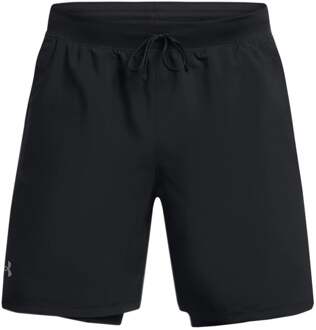 Under Armour Launch 5 Inch 2-in-1 Shorts Heren zwart - XXL