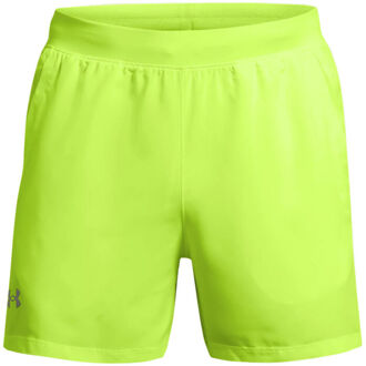 Under Armour Launch 5 Inch Hardloopshorts Heren-Neongeel - S