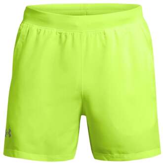 Under Armour Launch 5 Inch Hardloopshorts Heren-Neongeel
