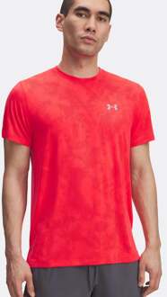 Under Armour Launch Camo Hardloopshirt Heren-Neonrood - S,M,L,XL,XXL