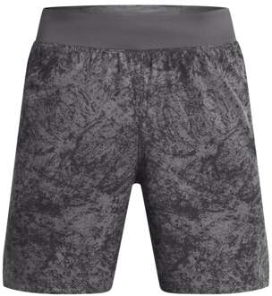 Under Armour Launch Pro 7in Printed Hardloopshorts Heren-Grijs,Groen - S