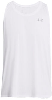 Under Armour Launch Topje Hardlopen Heren-Wit - S,M,L,XL,XXL