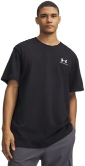 Under Armour Logo Heavyweight Sportshirt Heren L Zwart