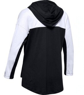 Under Armour Meisjes Favourite Jersey Hoodie Getapete Trui 1351675 001 Zwart