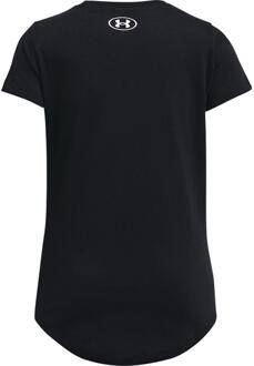 Under Armour Meisjes Sportkleding Logo T-Shirt (Zwart) - 9-10J / 134-140cm