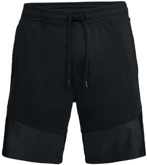 Under Armour Microthread Terry Shorts 1306477-001, Mannen, Zwart, Sportbroeken maat: S EU