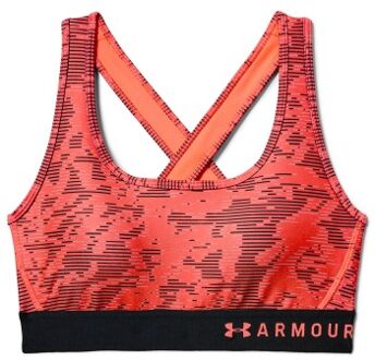 Under Armour Mid Crossback Print Sports Bra * Actie * Versch.kleure/Patroon,Rood - Small