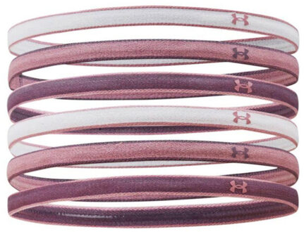 Under Armour Mini logo hoofdband (set van 6) Roze - One size
