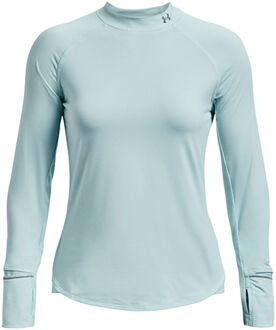 Under Armour Outrun The Cold Longsleeve Dames lichtblauw - XL