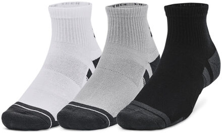 Under Armour Performance Tech Quarter Tennissokken Verpakking 3 Stuks-Grijs,Veelkleurig - 42-47.5
