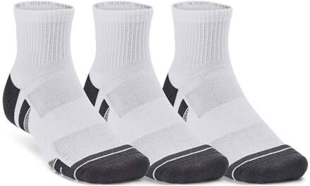 Under Armour Performance Tech Quarter Tennissokken Verpakking 3 Stuks-Wit - 47.5-50.5