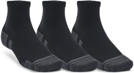 Under Armour Performance Tech Quarter Tennissokken Verpakking 3 Stuks-Zwart - 47.5-50.5