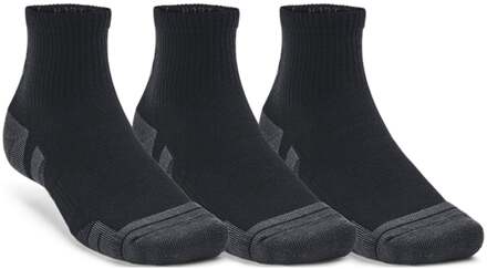 Under Armour Performance Tech Quarter Tennissokken Verpakking 3 Stuks-Zwart - 47.5-50.5