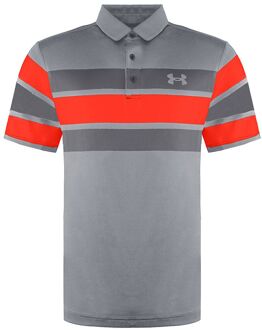 Under Armour Playoff 2.0 Heren Grijs/Oranje Poloshirt - maat