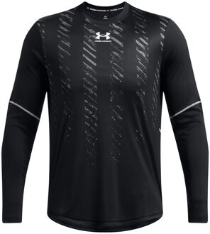 Under Armour Pro Jersey Longsleeve Heren-Zwart - S