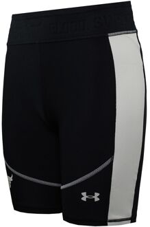 Under Armour Project Rock HeatGear Zwart/Beige Womens Fietsshort 1366005 001 - S