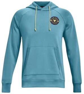Under Armour Project Rock Heren Blauw Zwaargewicht Terry Hoodie