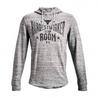 Under Armour Project Rock Heren Grijs Terry Hoodie - maat L