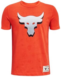 Under Armour Project Rock SMS Kinderen Oranje T-Shirt - maat