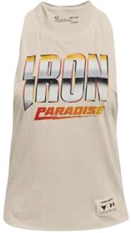 Under Armour Project Rock Womens Iron Tank Top Wit - S