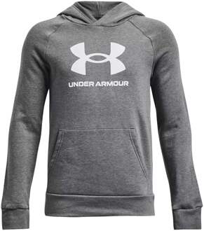 Under Armour Rival Big Logo Sweater Met Capuchon Jongens donkergrijs - XS,M