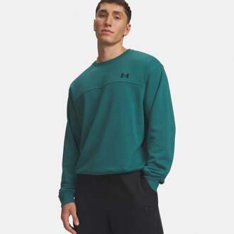 Under Armour Rival Crew Longsleeve Heren-groen, zwart