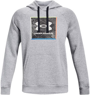 Under Armour Rival Fleece Graphic Sportsweater Heren M Grijs