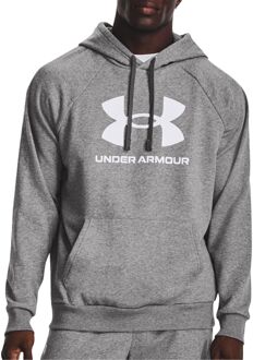 Under Armour Rival Fleece Hoodie Heren grijs - wit - S