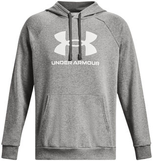 Under Armour Rival Fleece Hoodie Heren grijs - wit - S