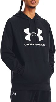 Under Armour Rival Fleece Hoodie Heren zwart - wit - L