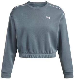 Under Armour Rival Fleece Piped Crew Sweatshirt Dames-blaugrau - XS