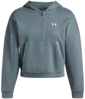Under Armour Rival Fleece  Piped Half-Zip Sweatshirt Dames-wit - XS,S,M,L,XL