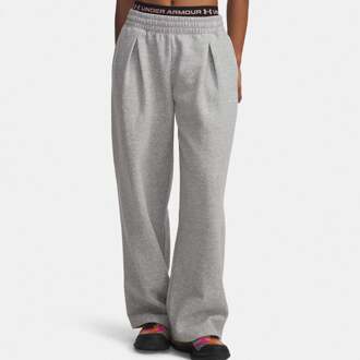 Under Armour Rival Fleece Script Trainingsbroek Dames-grijs - L