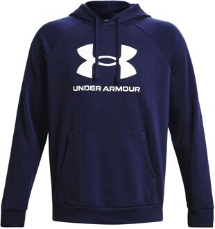 Under Armour Rival Logo Sweater Met Capuchon Heren donkerblauw