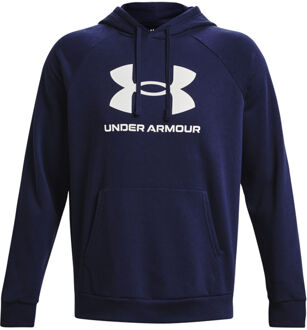 Under Armour Rival Logo Sweater Met Capuchon Heren donkerblauw